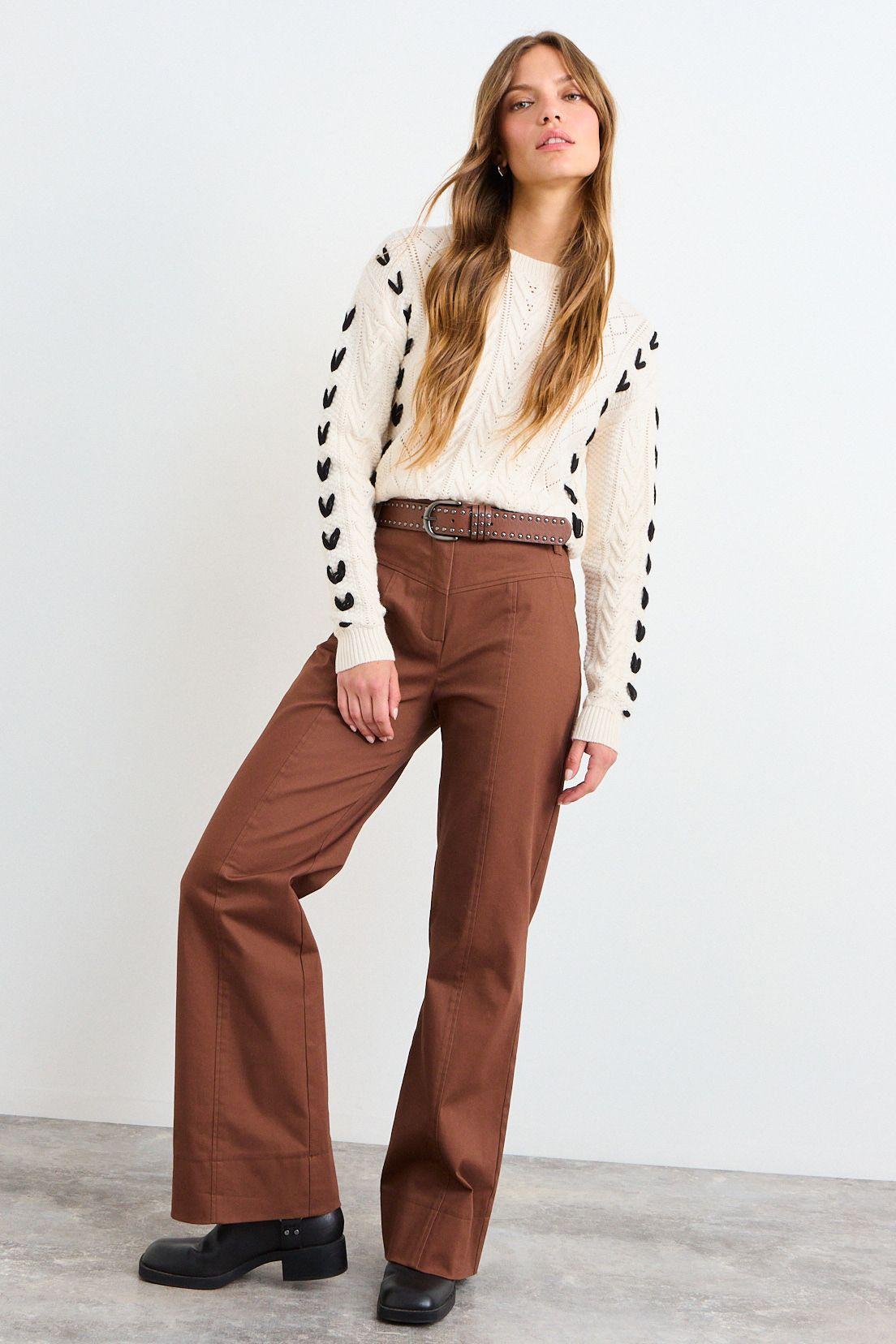 Pantalon Liso Café iO 11020126059109-0