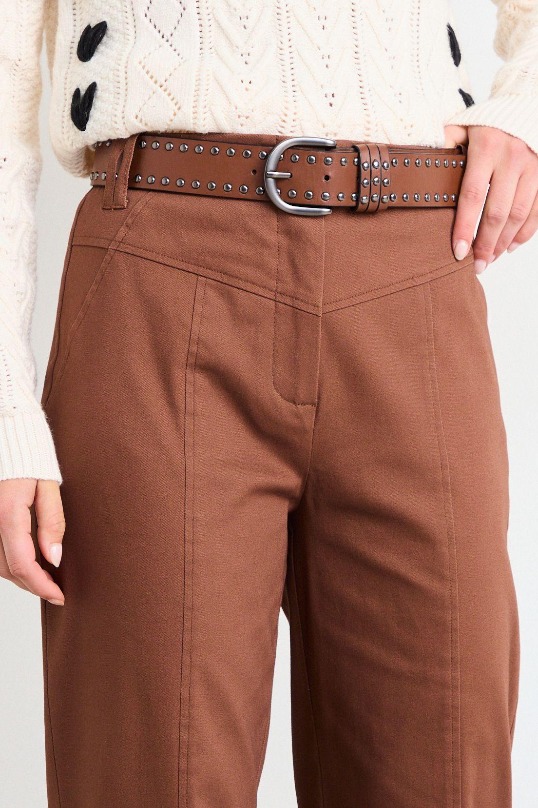 Pantalon Liso Café iO 11020126059109-2