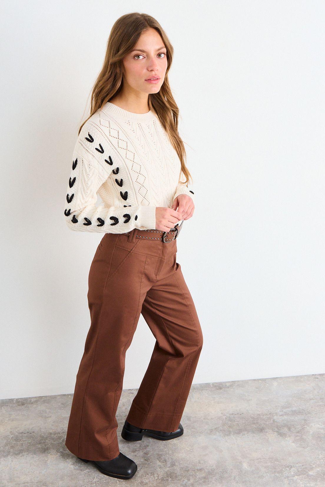 Pantalon Liso Café iO 11020126059109-4