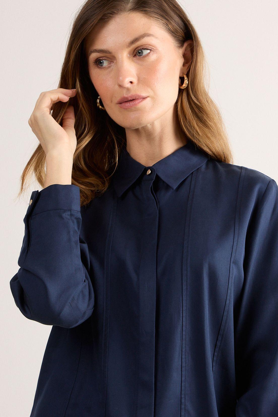 Blusas Manga Larga Azul Ma Griffe 14002225052104-1