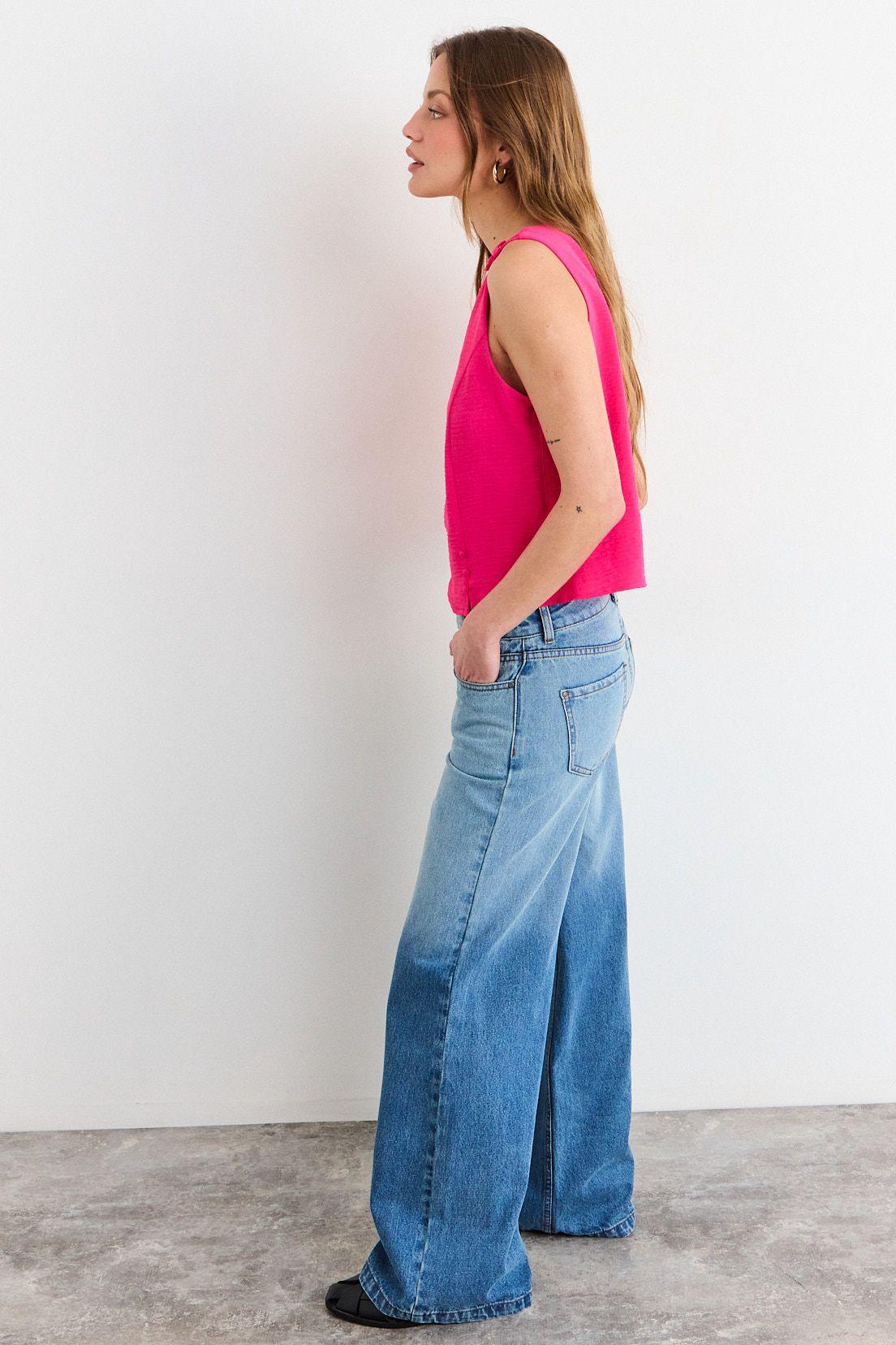 Blusas Sin Manga Fucsia iO 14020226059116-3