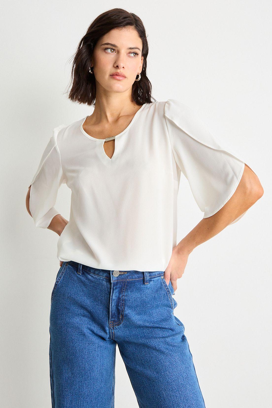 Blusa Lisa Crudo Ash 14004225072105-0