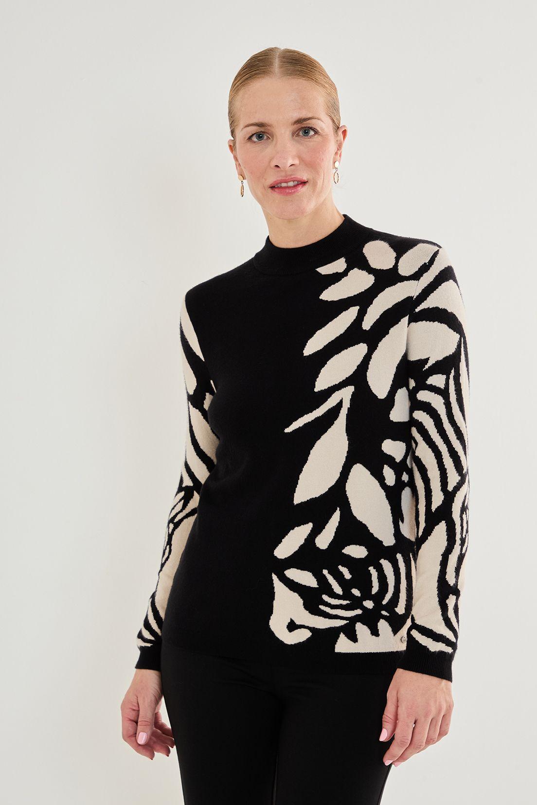 Tejido Cuello Alto De Fantasia Negro 18702125003102-0