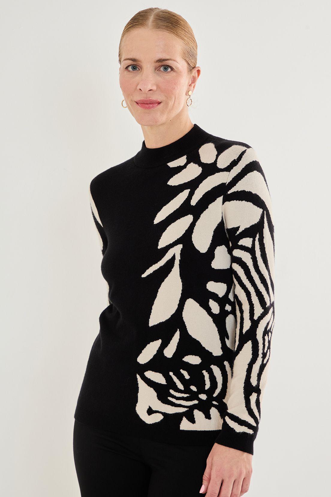 Tejido Cuello Alto De Fantasia Negro 18702125003102-1