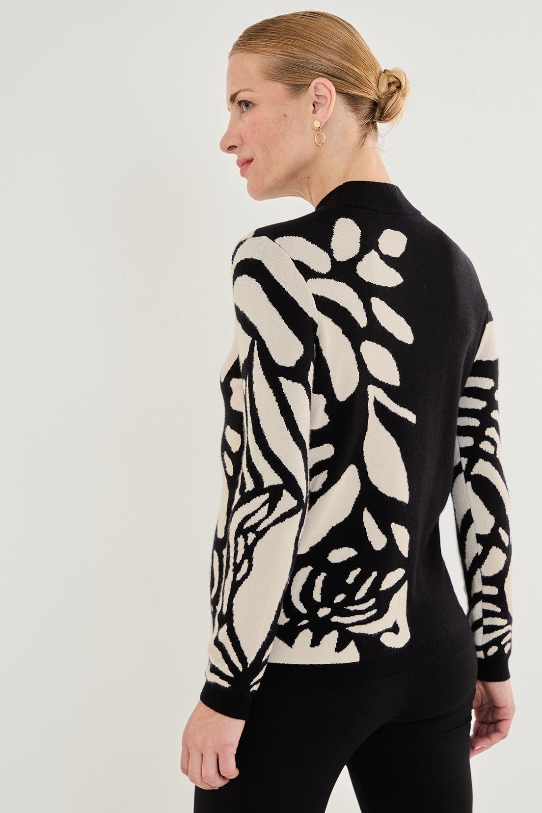 Tejido Cuello Alto De Fantasia Negro 18702125003102-2