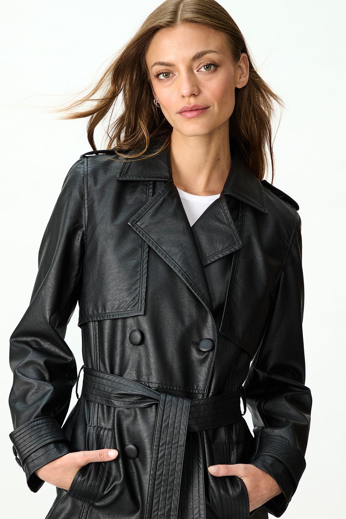 Impermeable Liso Trench Negro 17420125050102-1