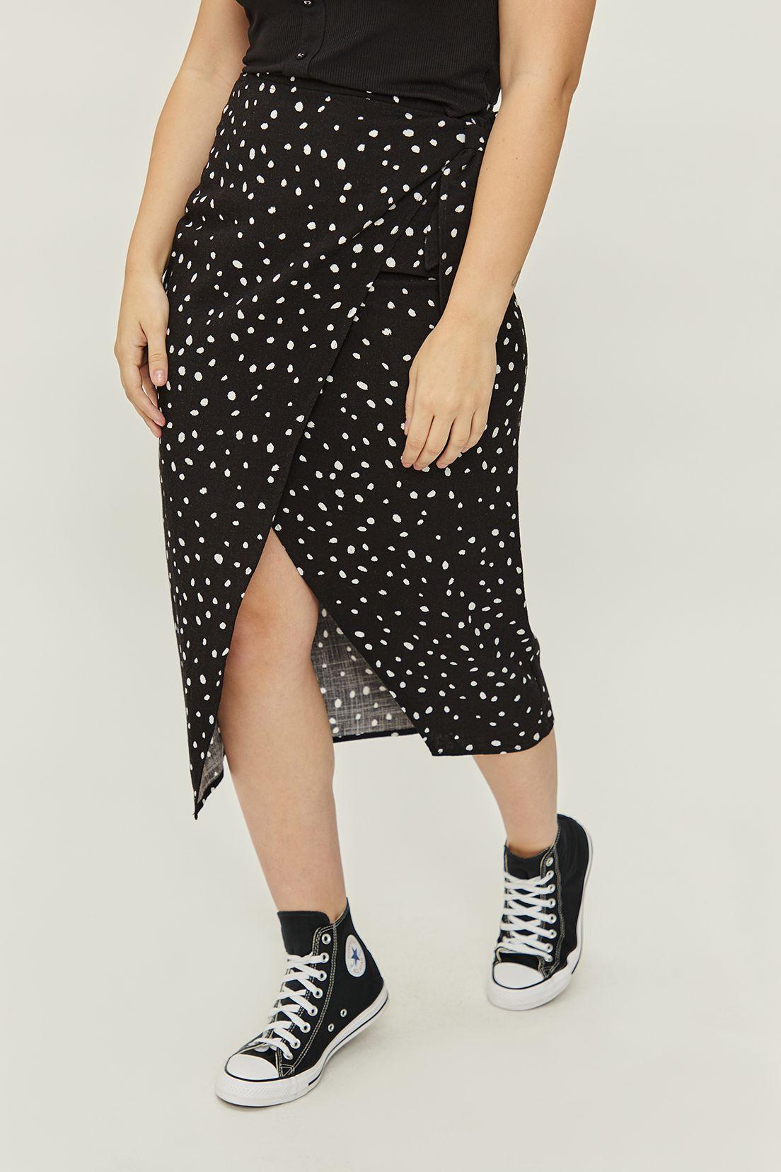 Falda Fantasia Larga Negro iO 12420224001102-1
