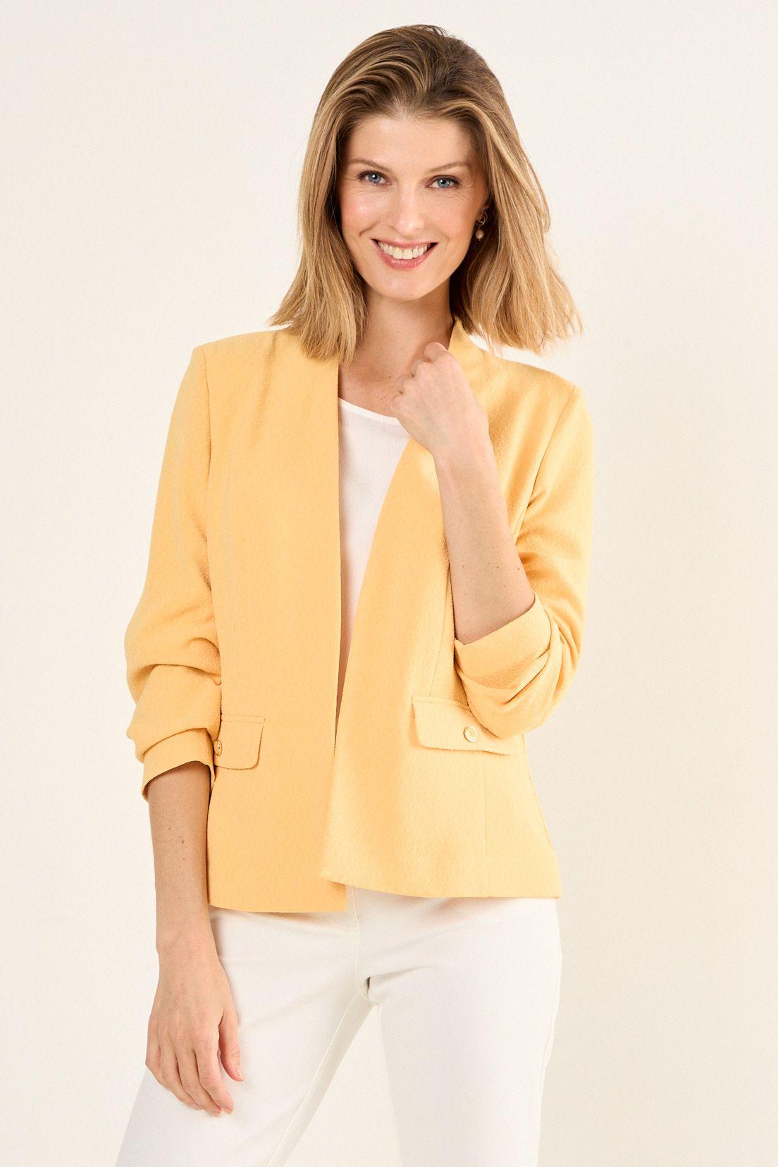 Blazer Sin Solapa Naranjo Ma Griffe 16002126003131-0