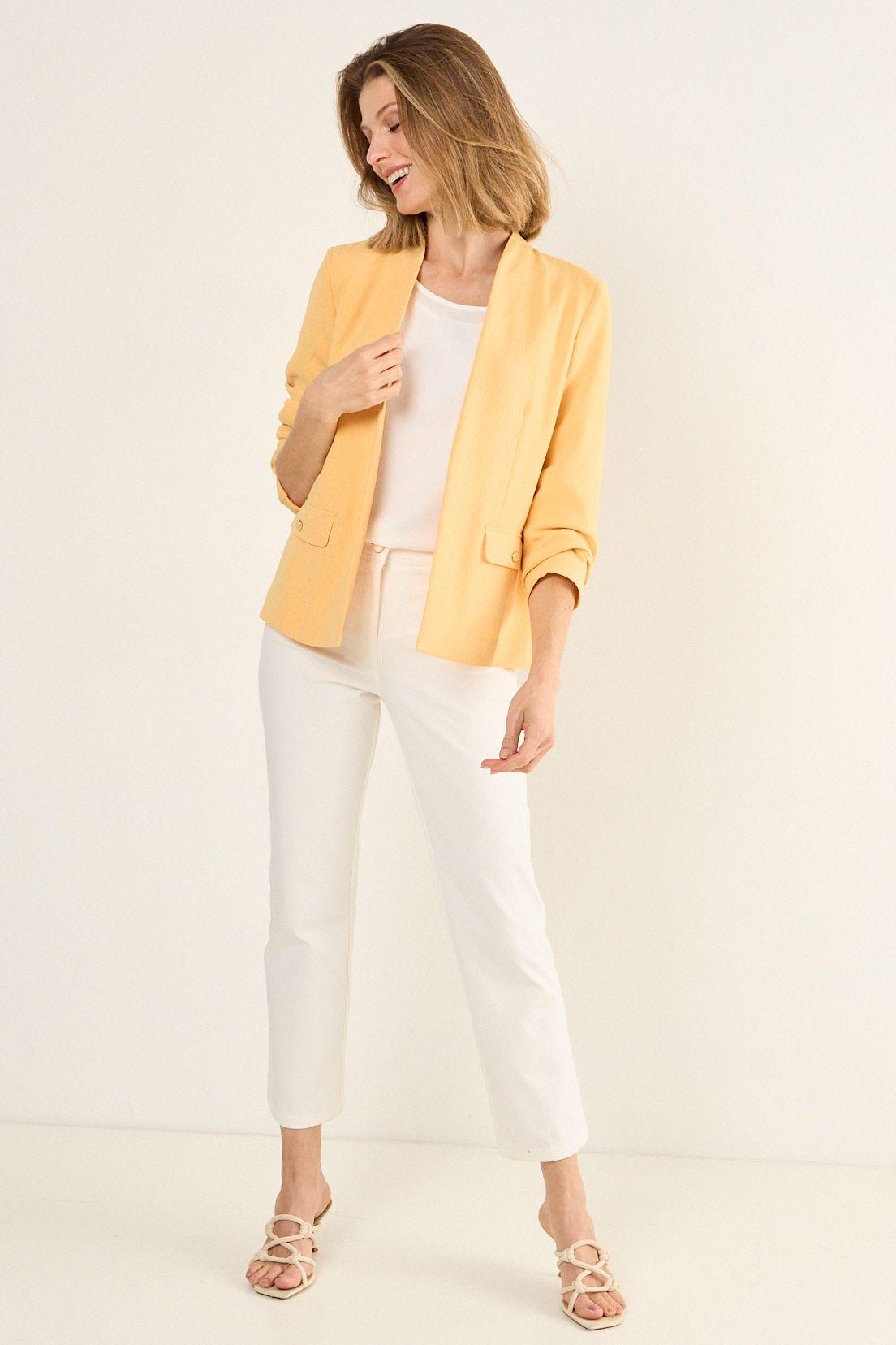 Blazer Sin Solapa Naranjo Ma Griffe 16002126003131-3