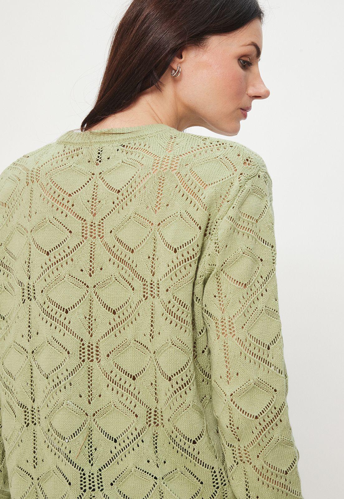 Sweater Liso Verde Ash 18107224005217-4