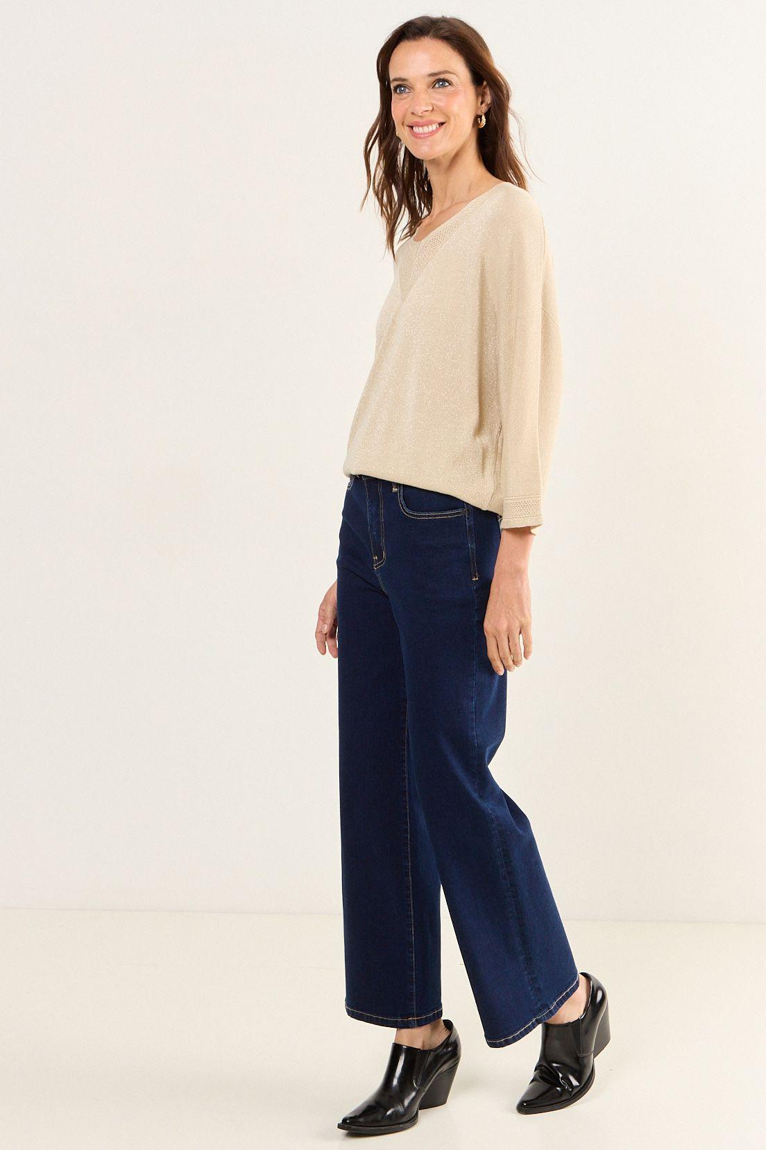 Polera Tejida Lurex Beige Ma Griffe 18202126050106-3