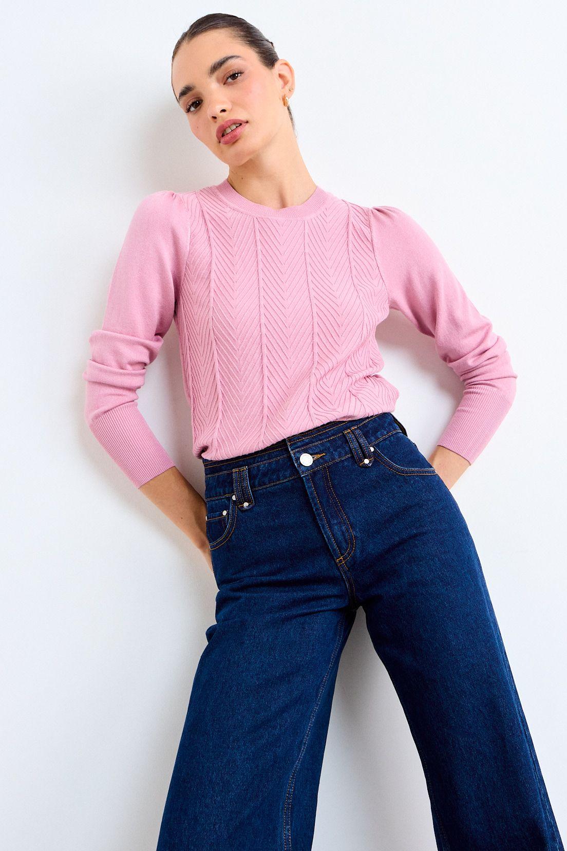 Sweater Liso Rosa iO 18120126023123-1