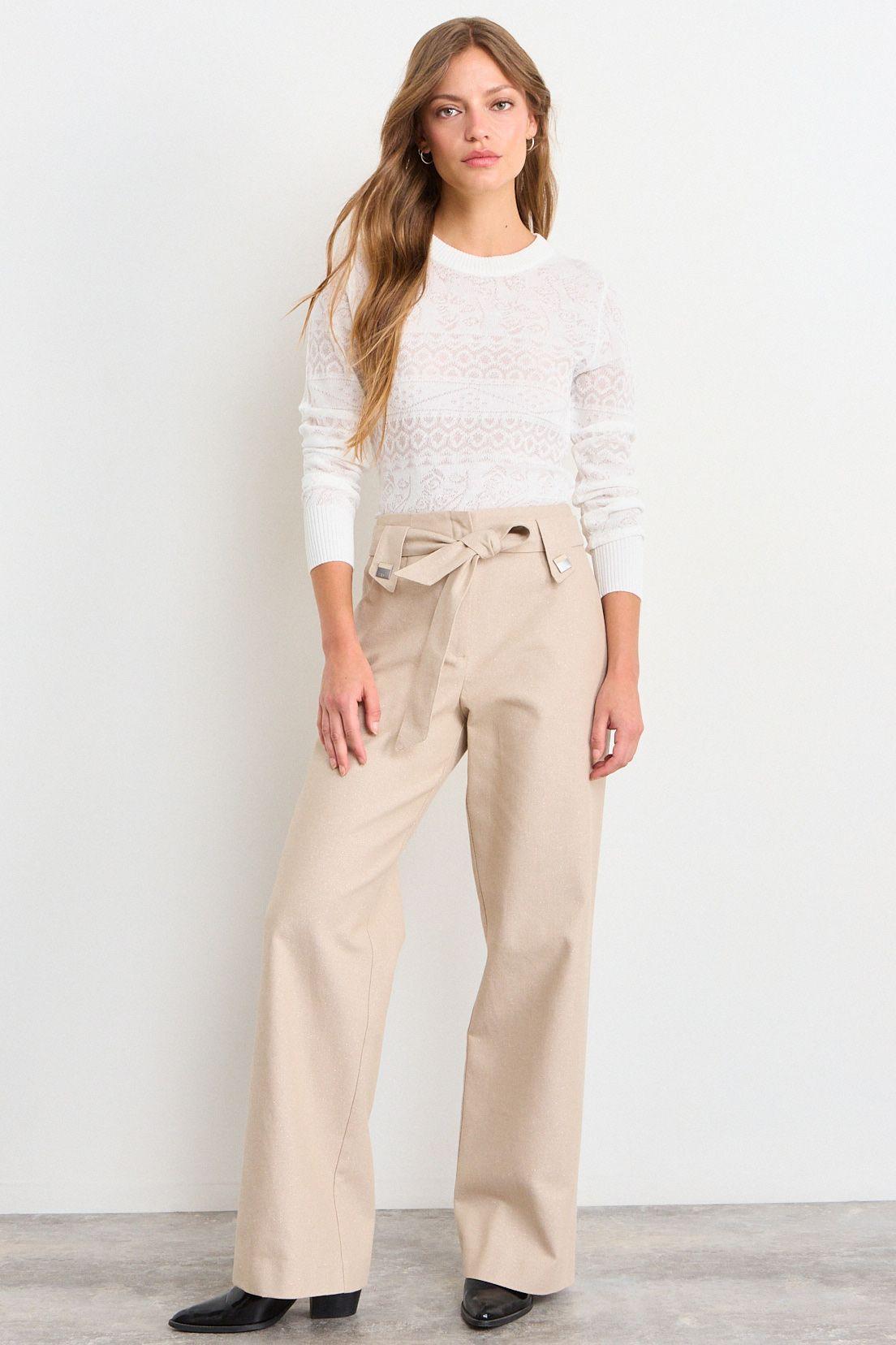 Pantalon Liso Beige iO 11020126056106-0