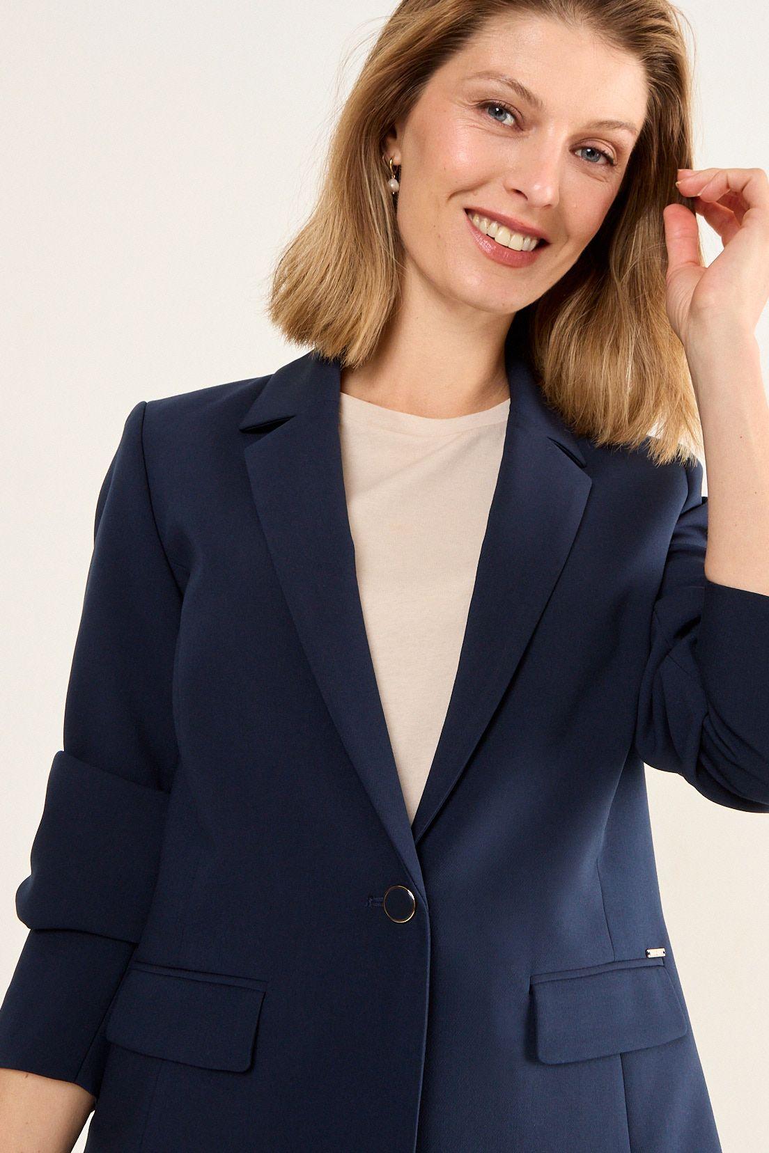 Blazer Liso Azul Ma Griffe 16002126200104-1