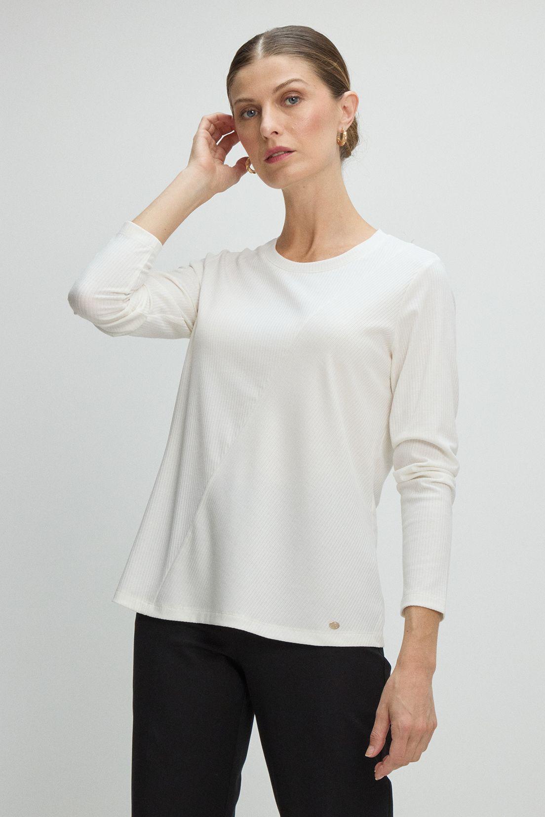 Polera Manga Larga Crudo Ma Griffe 14202225001105-0