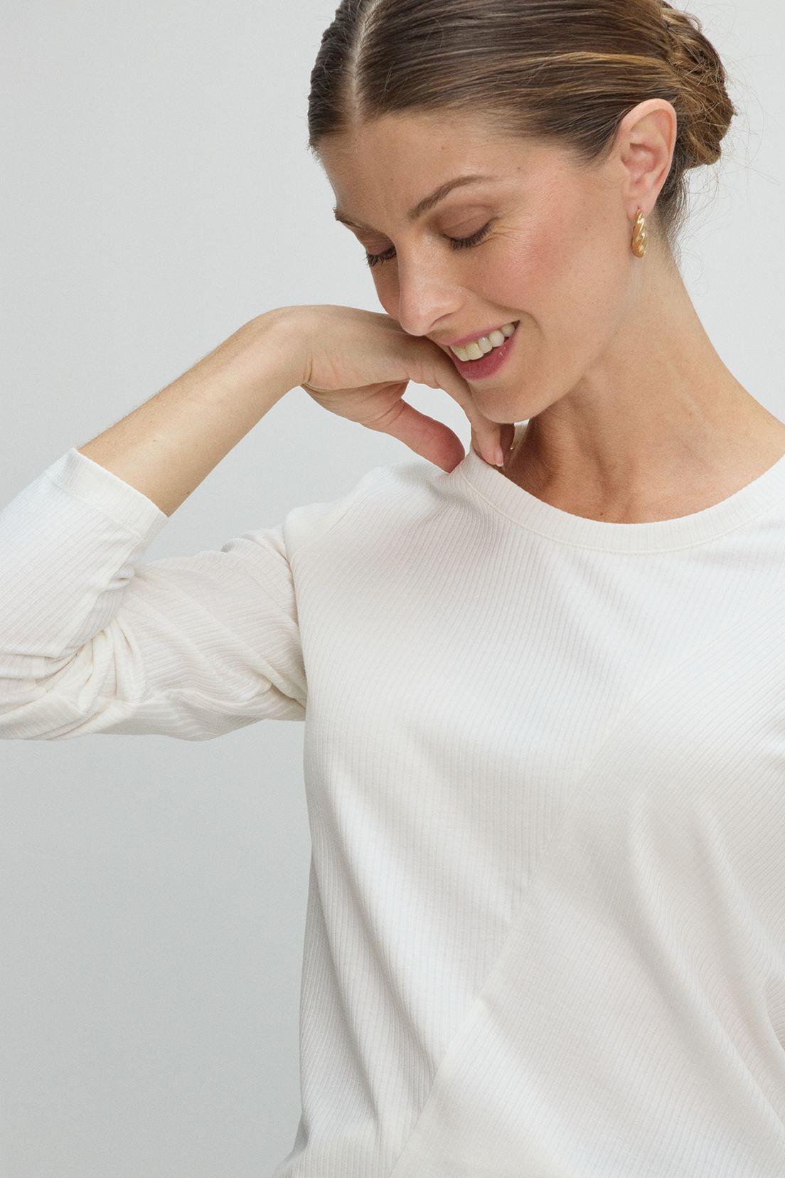 Polera Manga Larga Crudo Ma Griffe 14202225001105-1