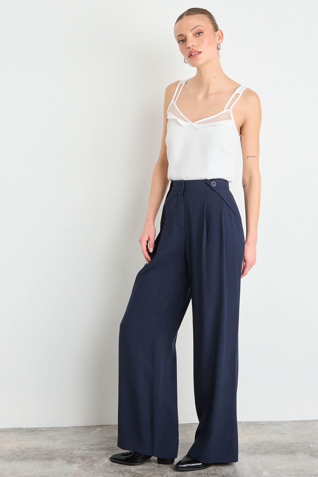 Pantalon Liso Azul iO 11020225064104-0