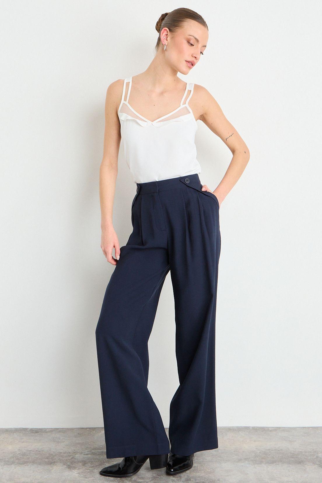 Pantalon Liso Azul iO 11020225064104-4