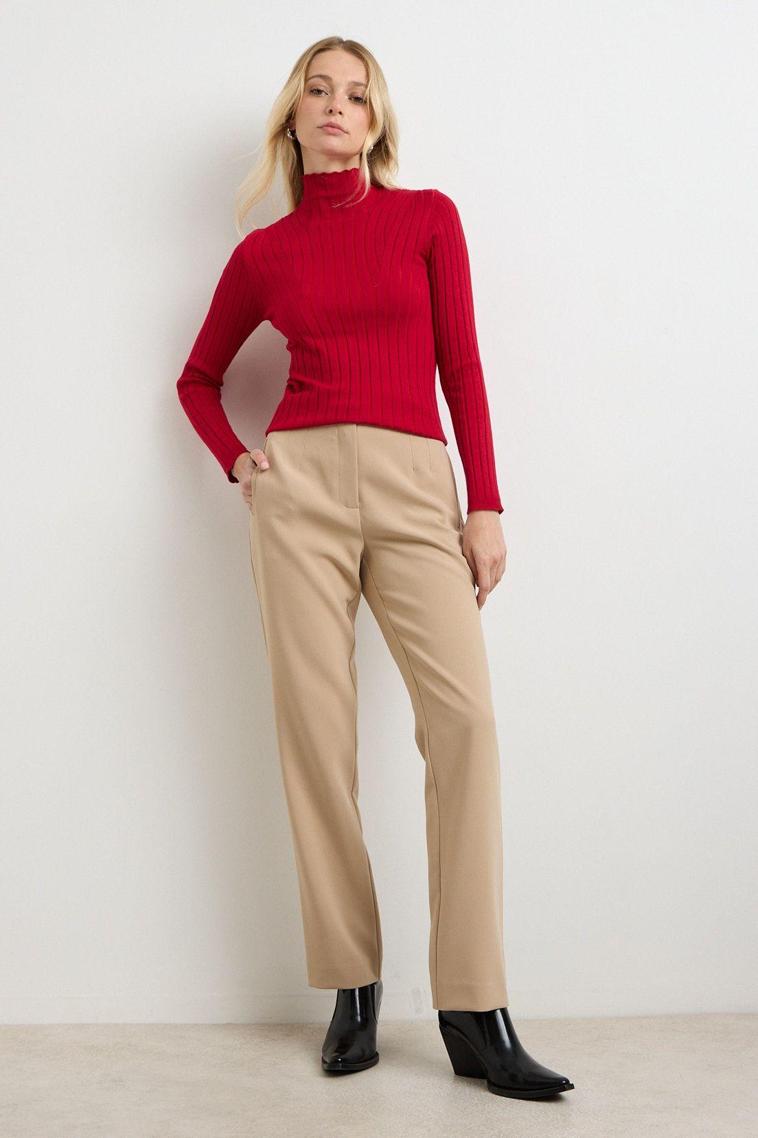 Sweater Liso Rojo 18107125004103-4