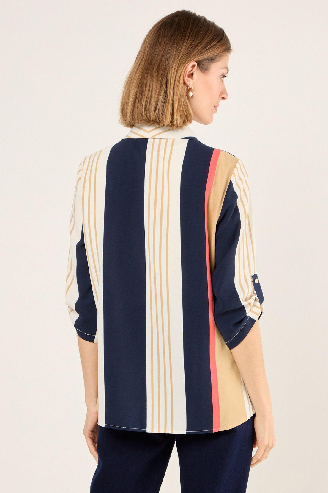 Tapado Estampado Con Solapa Azul Ma Griffe 15502225007104-2