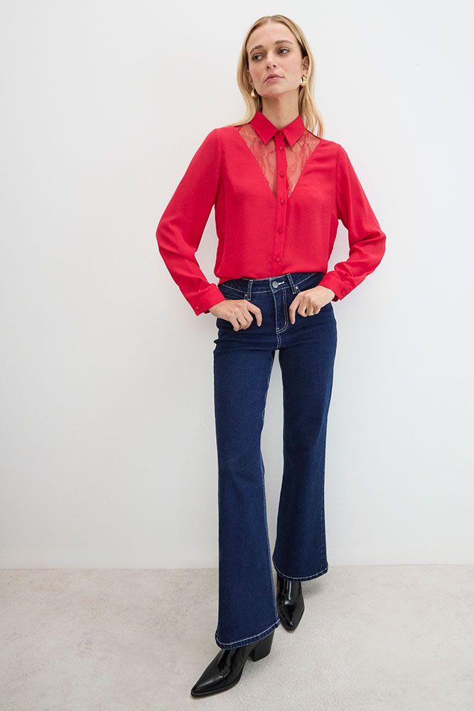 Blusas Manga Larga Rojo Ash 14007125016103-4