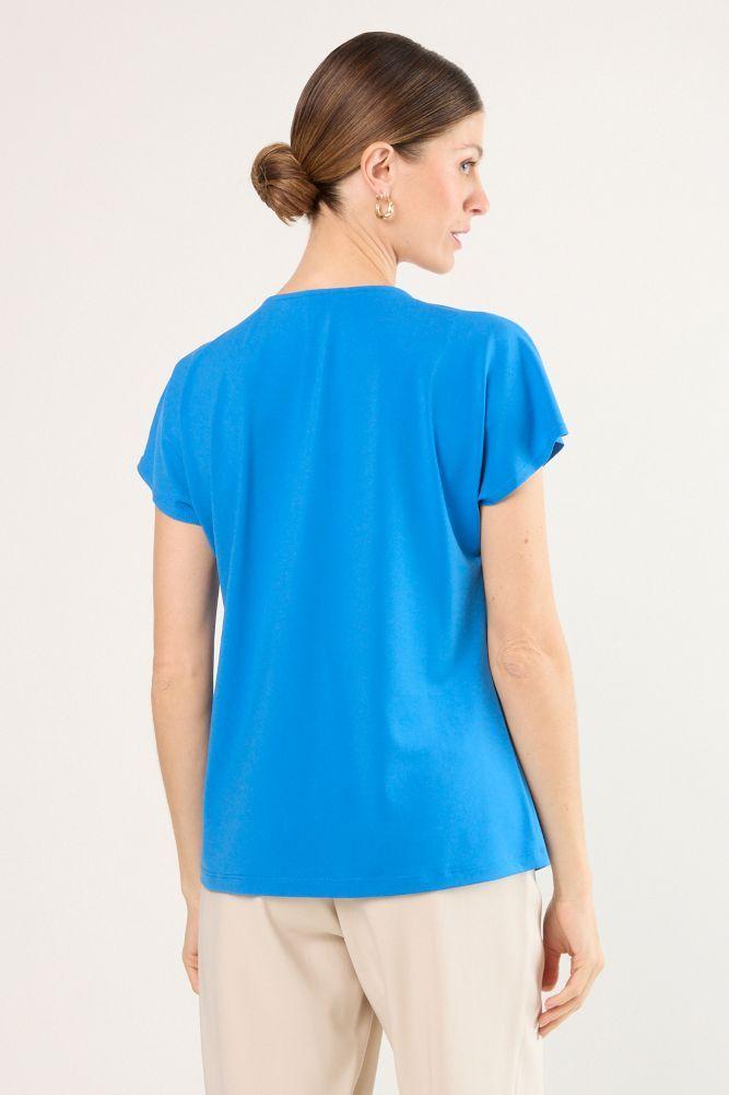 Polera Manga Corta Azul Ma Griffe 14202225008134-2