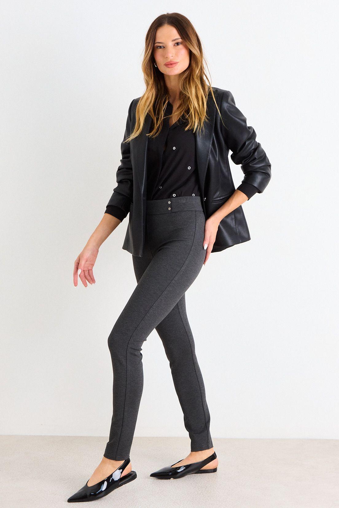 Calza Lisa Gris Ash 11407126007113-4