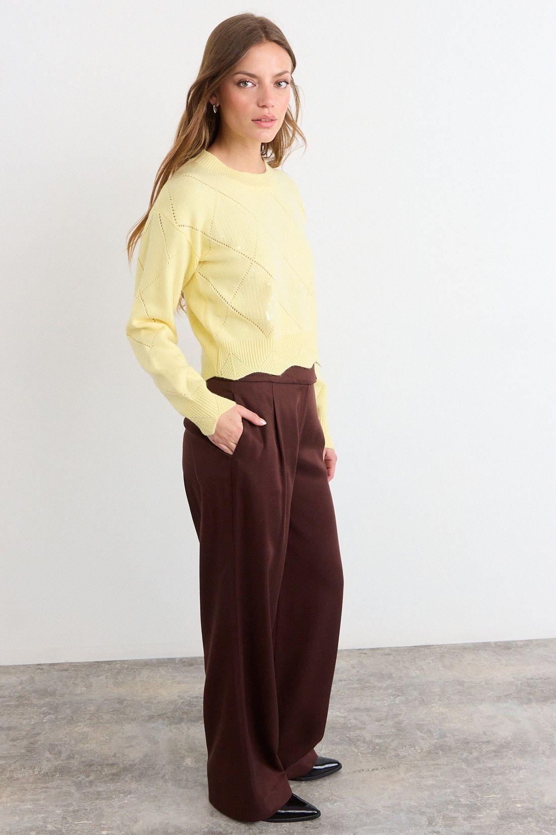 Sweater Liso Amarillo iO 18120226004108-4