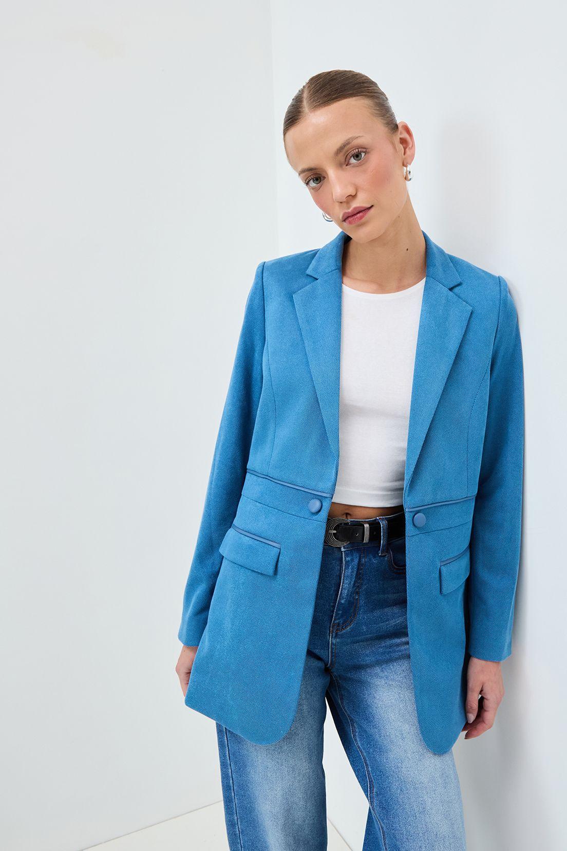 Blazer Liso Azul 16004125004134-0