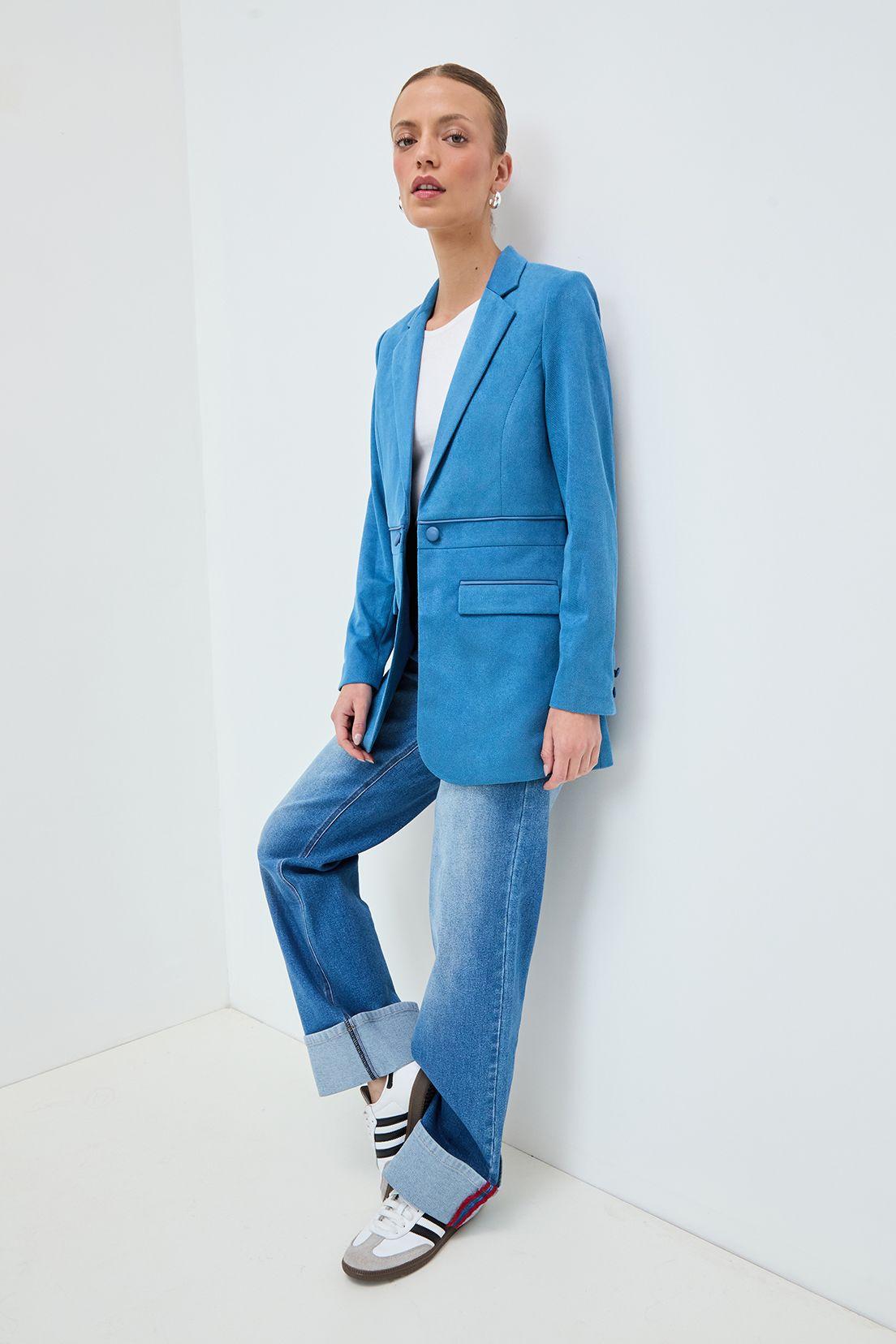 Blazer Liso Azul 16004125004134-4