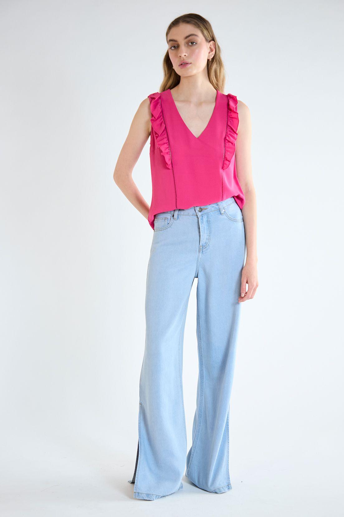 Blusa Lisa fucsia iO 14020125052116-4