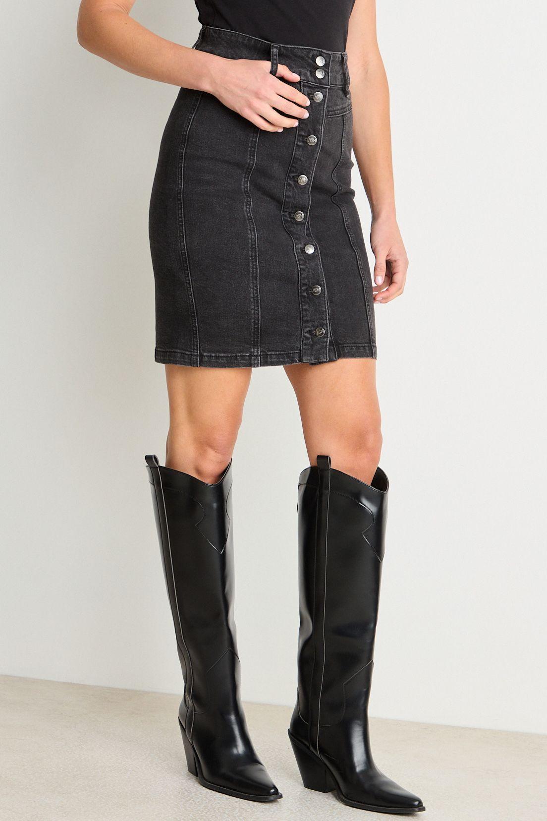 Falda Corta Negro Ash 12807225001102-1