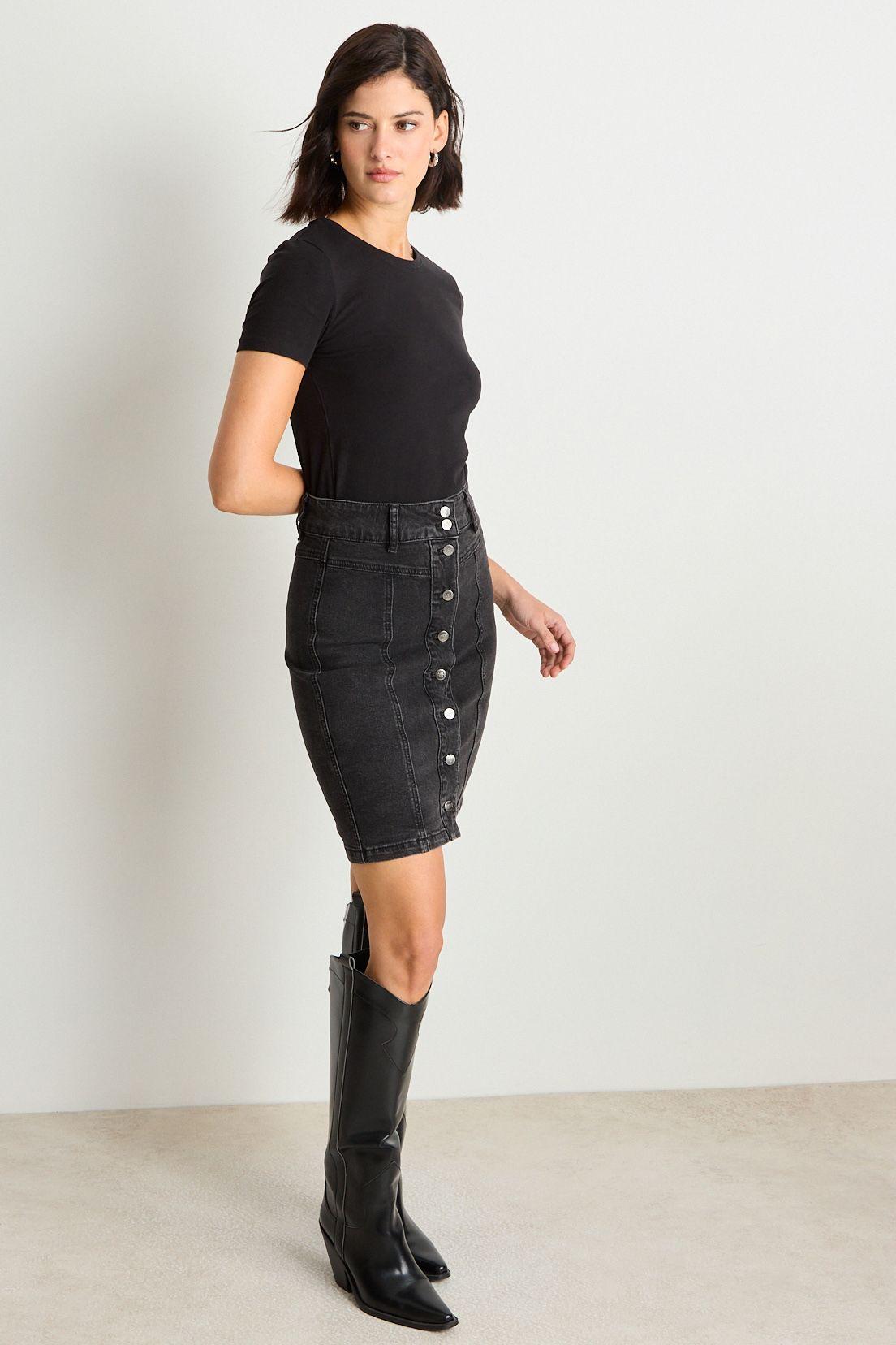 Falda Corta Negro Ash 12807225001102-4