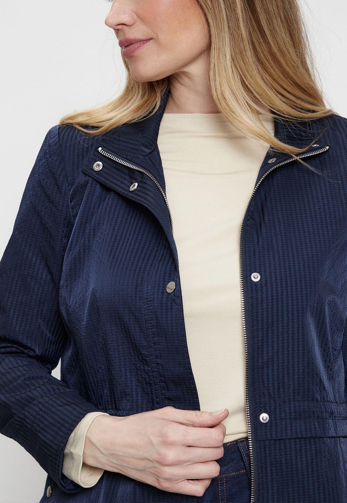 Trench Liso Azul Ma Griffe 17402224004104-2