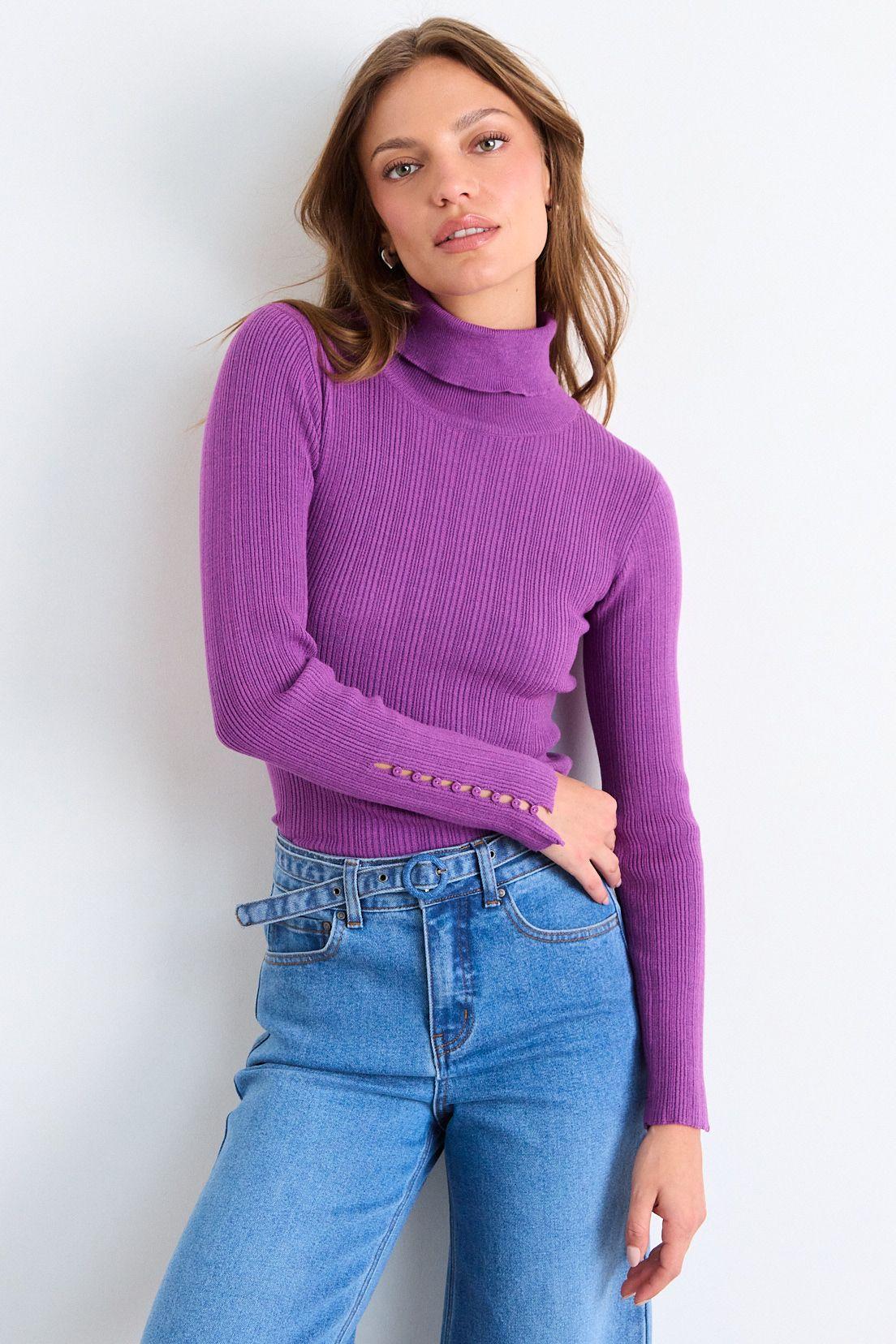 Beatle Tejido Basico Rib Morado iO 18120126016121-1