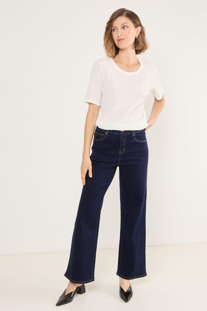 Polera Con Textura Arrugada Blanco Ma Griffe 14202225013101-4