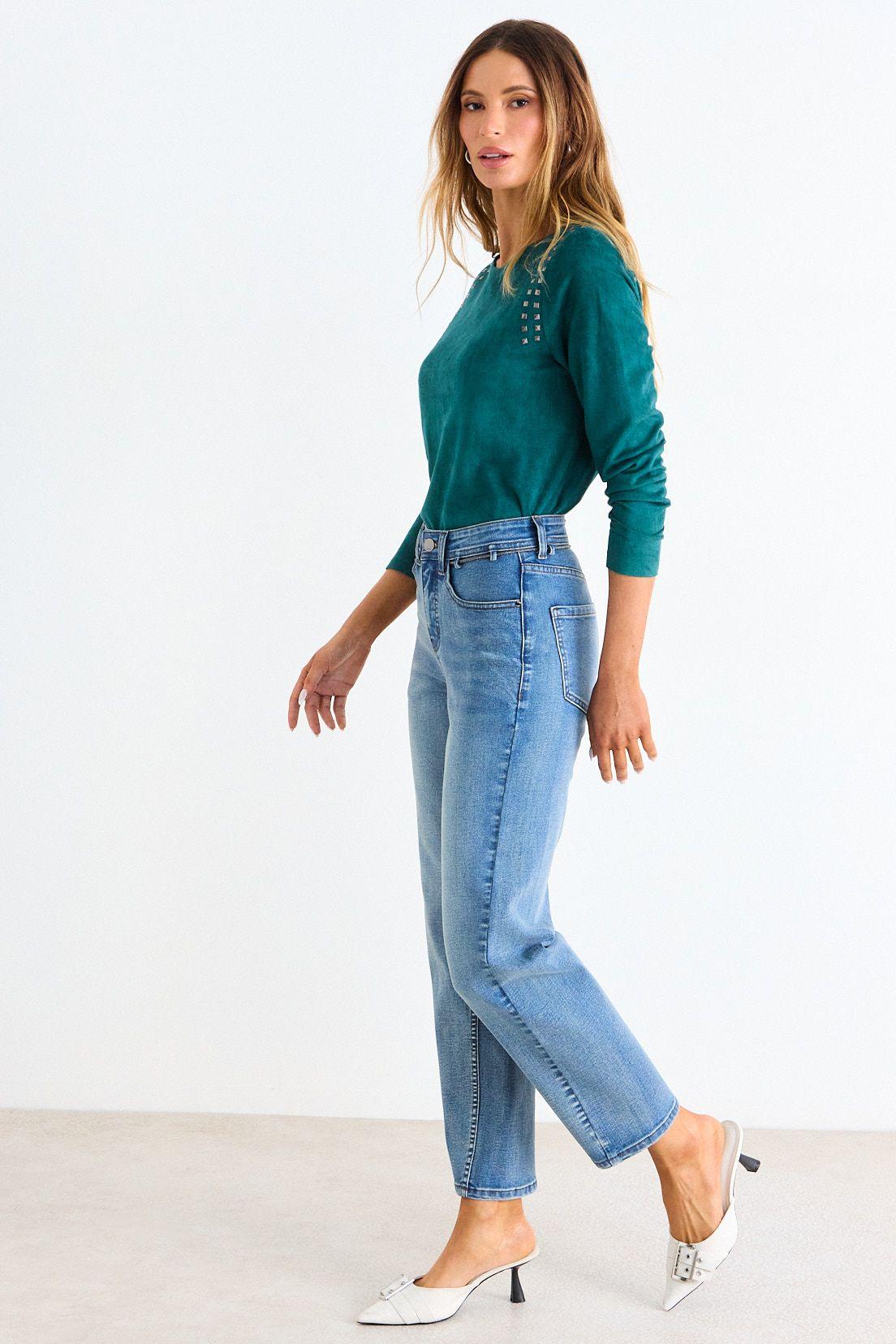 Polera Suede Manga Larga Verde Ash 14207126051217-4