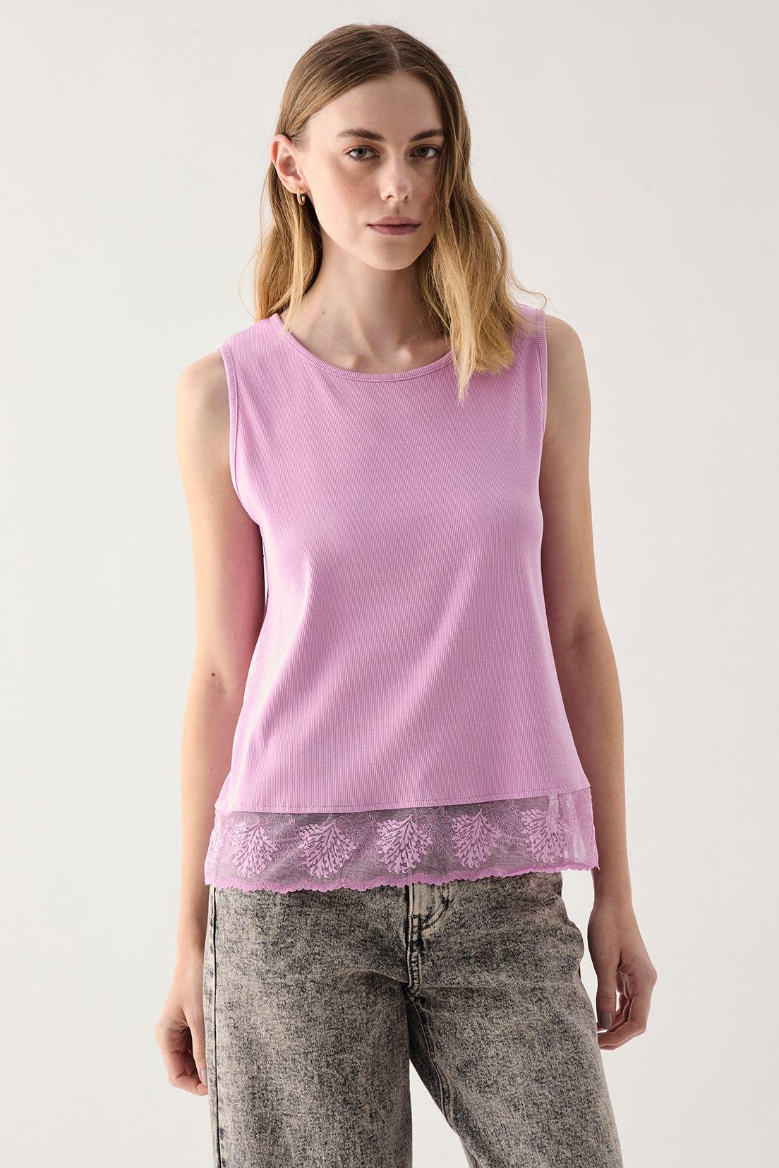 Polera Lisa Rosado Ash 14207125052123-0