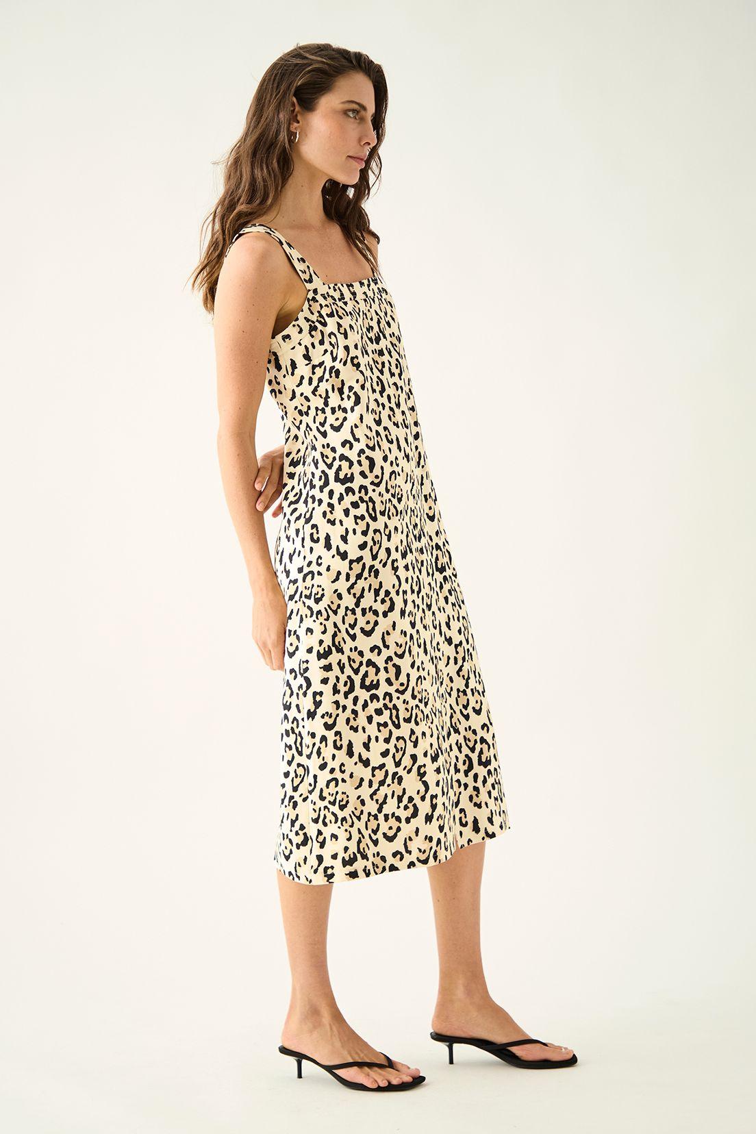 Vestido Largo Estampado Negro Ash 13507224053102-3