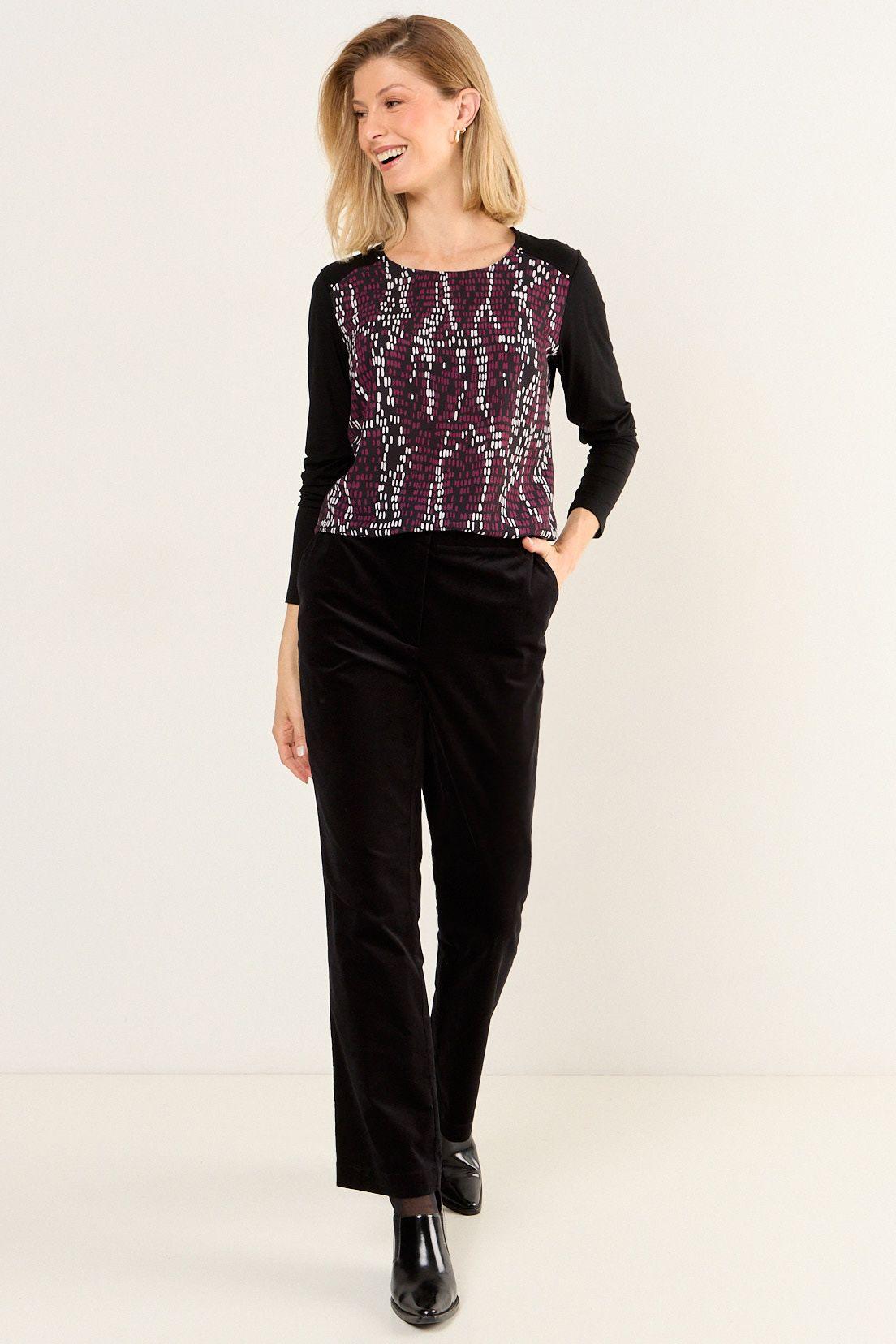 Polera Estampada Negro Ma Griffe 14602126002102-4