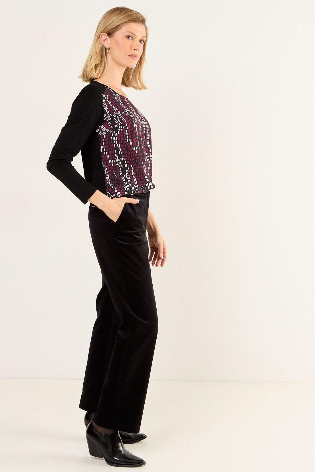 Polera Estampada Negro Ma Griffe 14602126002102-3