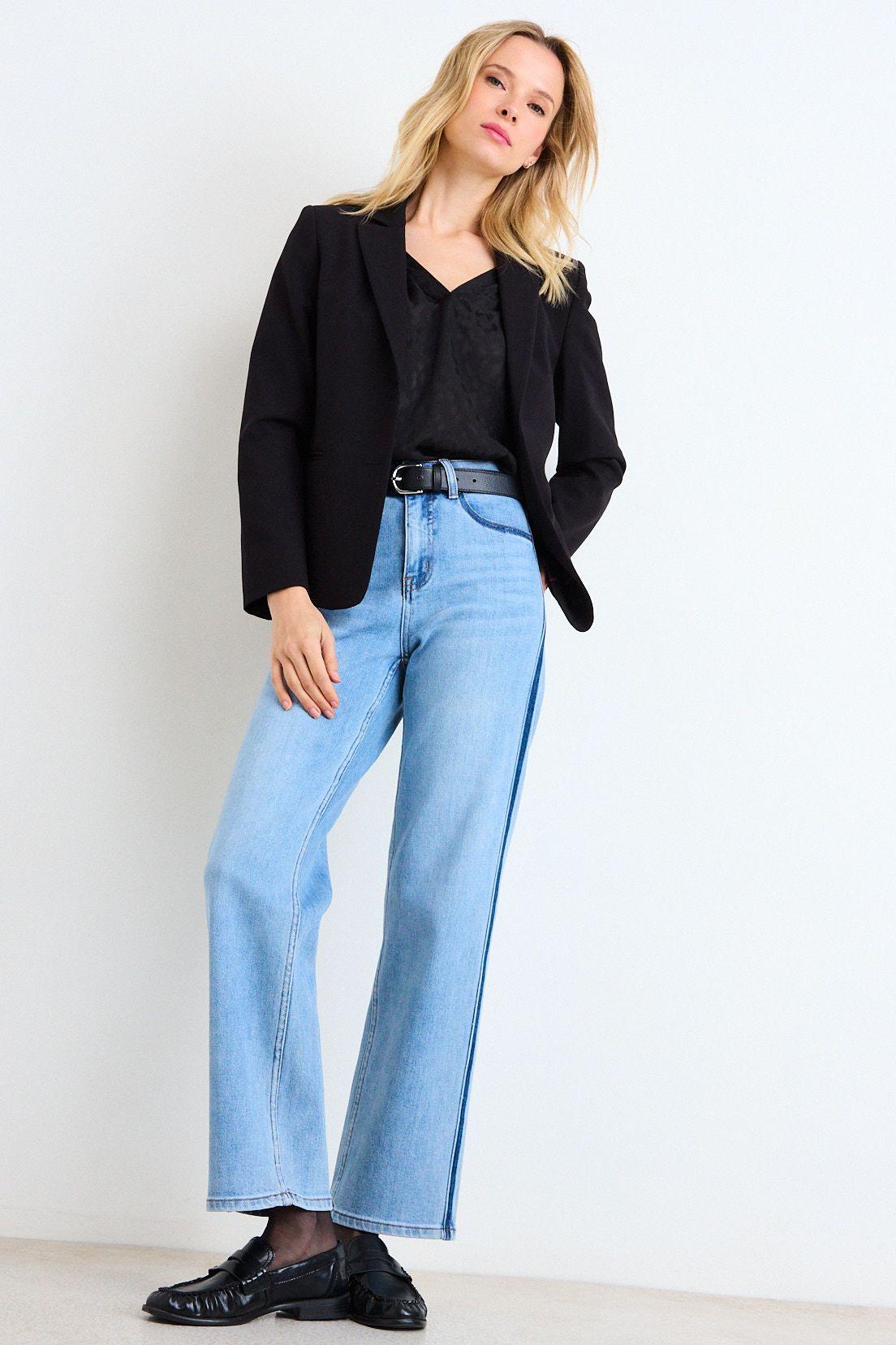Blazer Liso De Linea Clasica Negro Ash 16007226050102-3