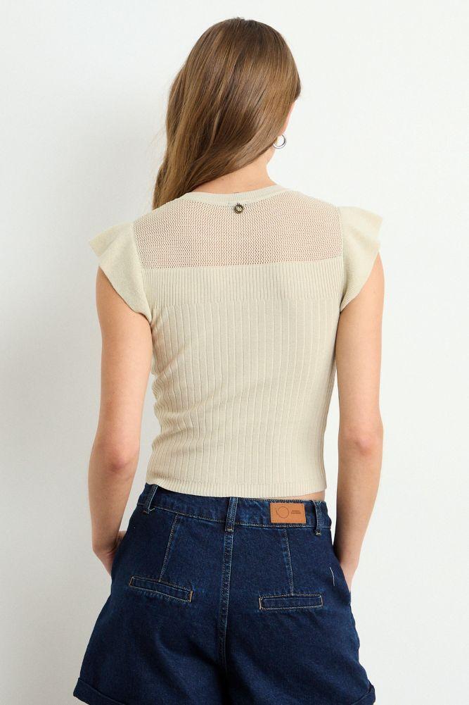 Polera Tejida Crudo iO 18104225020105-2