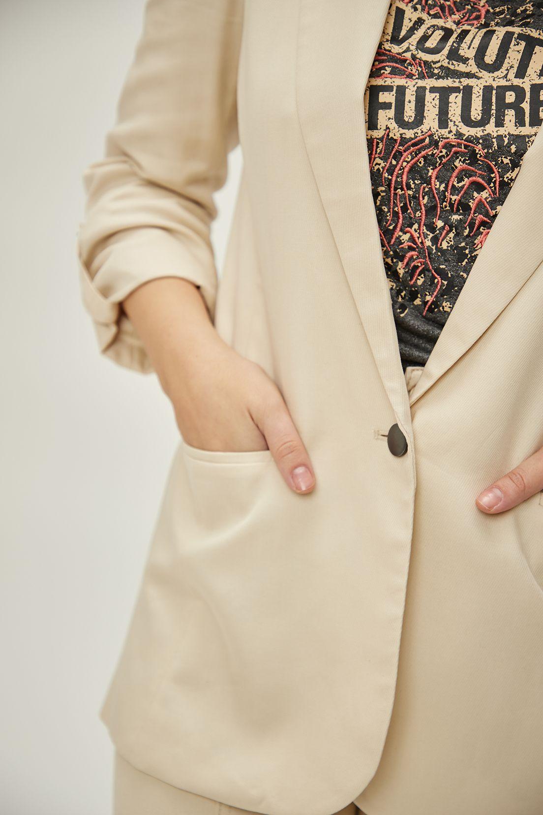 Blazer Liso Beige iO 16020224011106-2