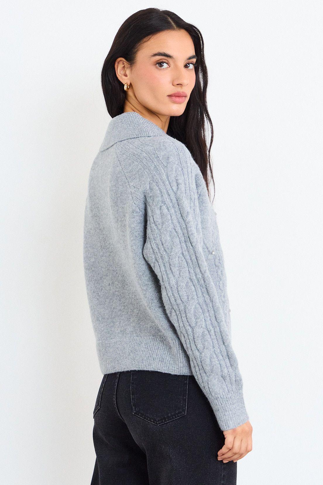 Sweater Liso Gris iO 18120126025113-3