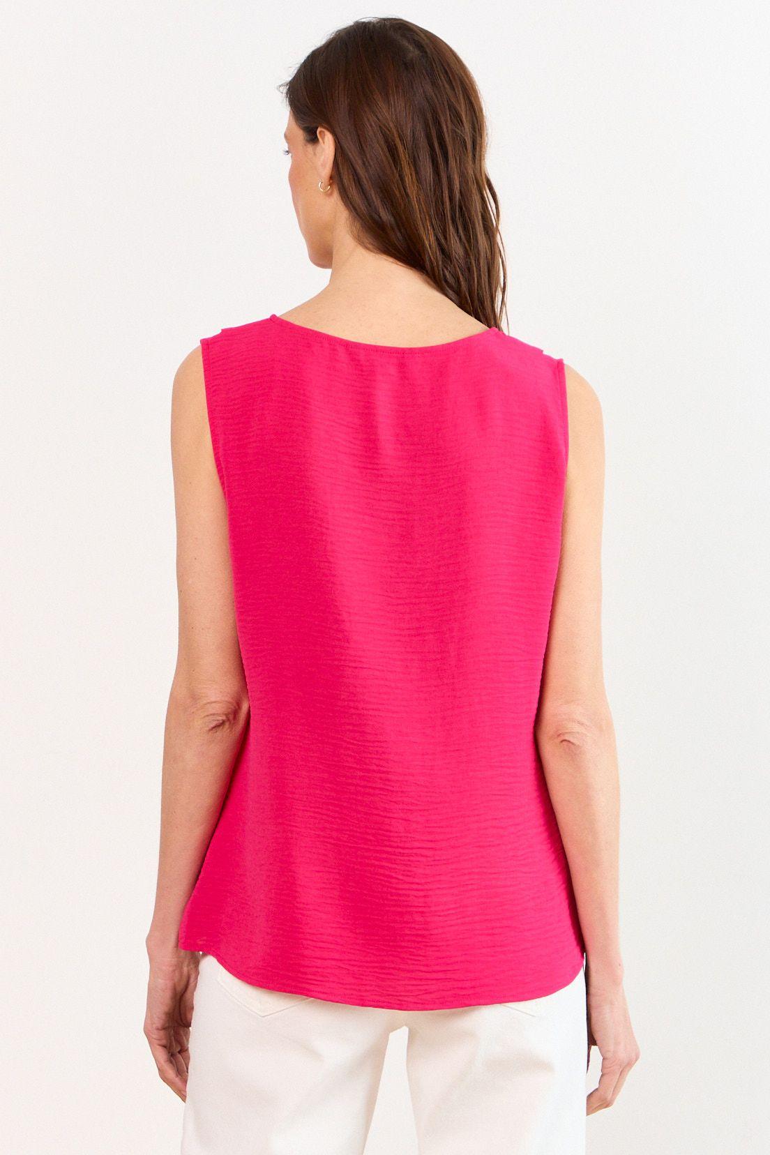 Blusas Sin Manga Fucsia Ma Griffe 14002226008116-2