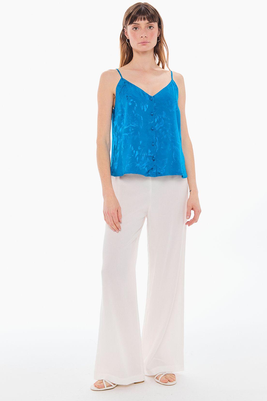 Blusa Lisa Azul Ash 14076224052134-4