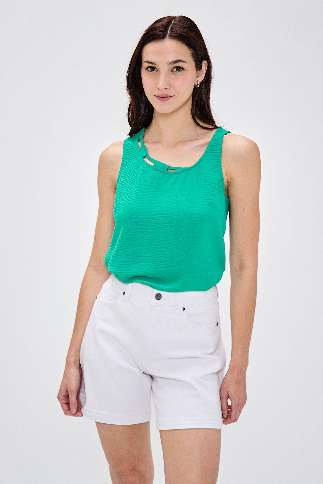 Blusa Lisa Verde Oliva iO 14020224085107-0
