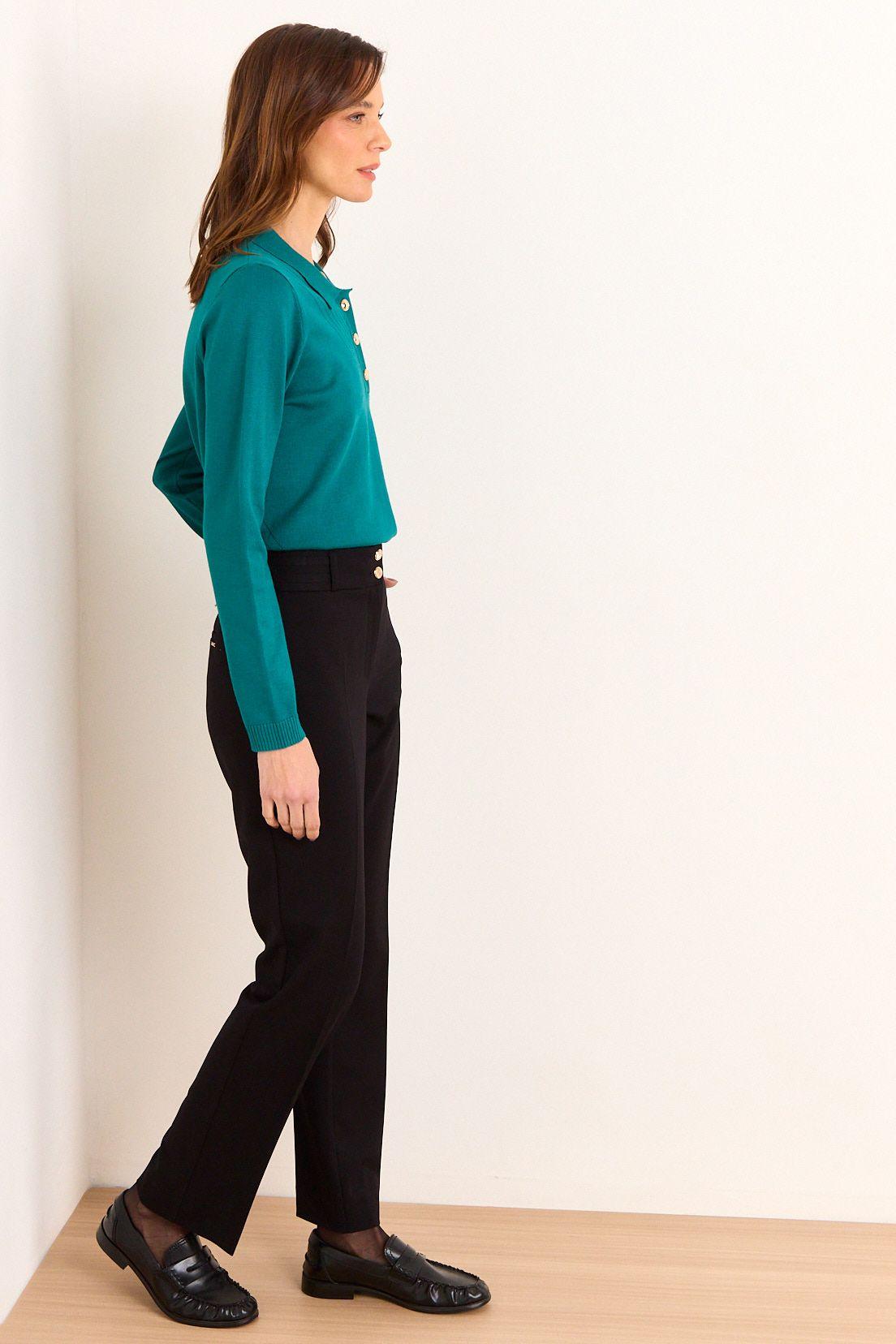 Tejido Cerrado Cuello Camisero Verde Ma Griffe 18102226051217-4