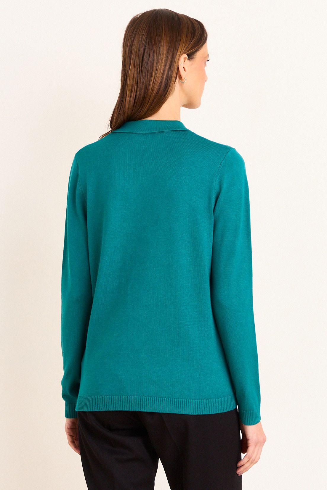 Tejido Cerrado Cuello Camisero Verde Ma Griffe 18102226051217-2
